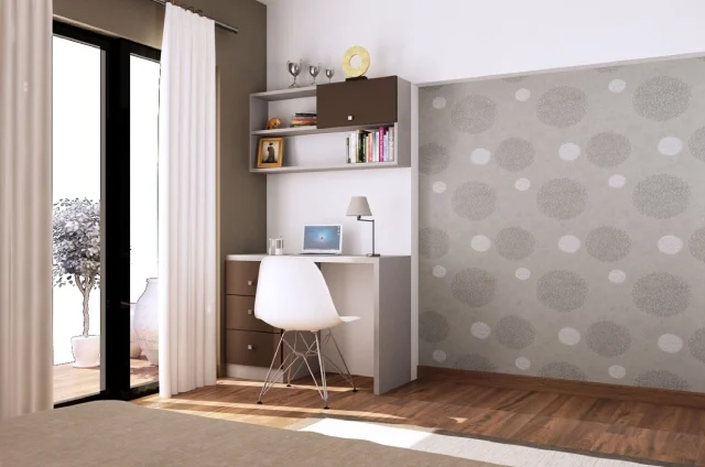 Home interior design in Chennai with a sleek home office setup
