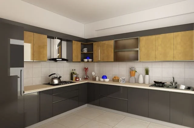 best interior designer in chennai with modular kitchen design and a L-shaped kitchen