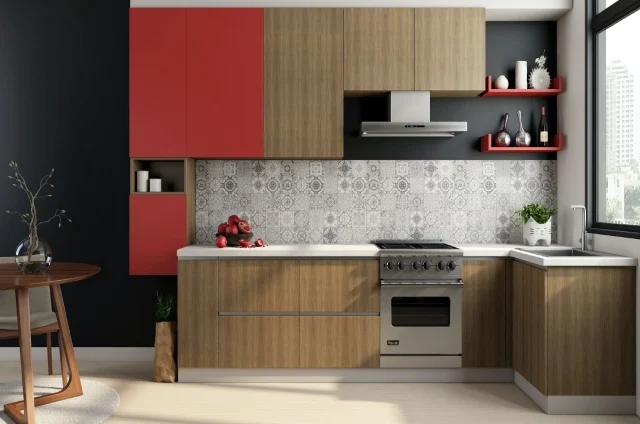 L-Shaped Modular Kitchen Design