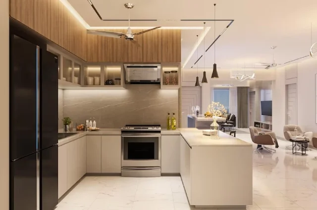 U-Shaped Modular Kitchen Design